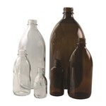 RIXIUS Narrow neck bottles, clear glass 1-0500-0050-18-S