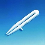 Tweezers, PTFE, square ends length 200mm
