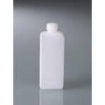 Burkle Narrow neck square bottle 500ml, HDPE, reactangle 0332-0500