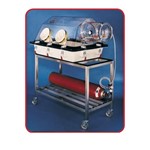 Stainless Steel Cart for GB/NB/AC Style Glove Box Plas-Labs CART-GB