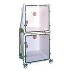 Acrylic Shelf (1) With Stainless Steel Supports Plas-Labs FIC-36-S