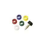 Vici Color-It Fingertight Adapter Black 5/pkg 55013-5