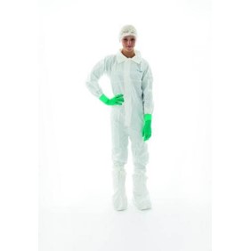 Nitritex BioClean Single Use Coveralls with Collar Size S BDCCT-S