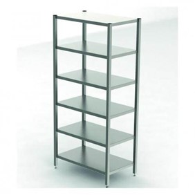 KEK Cleanroom rack with smooth shelves, 6 shelves, 5372285500