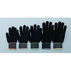 As One Corporation ASPURE Inner Gloves Black Overlock, Nylon M 3-7387-03