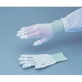 As One Corporation ASPURE Conductive Line Gloves Fingertip Coat L 1-4795-02