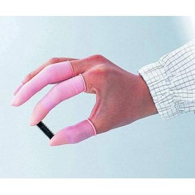 As One Corporation ASPURE Anti-Static Finger Tip Pink Role Type L 2-4942-03