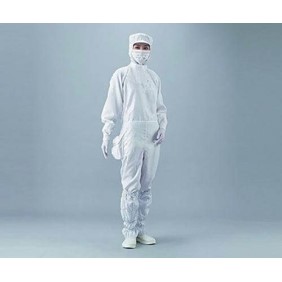 As One Corporation ASPURE Overall for Cleanroom 21211SW White XXS 1-2311-01