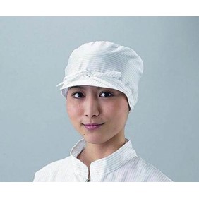 As One Corporation ASPURE Clean Room Cap SCW White, universal size 2-4936-01