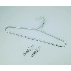 As One Corporation Stainless Steel Hanger With Name Tag, pack of 10 3-2000-01