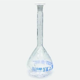 Volumetric flask 5 ml, clear, coated