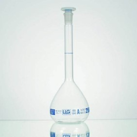 Volumetric Flask 50ml Boro 3.3 Clear Class A LLG Labware 4686237