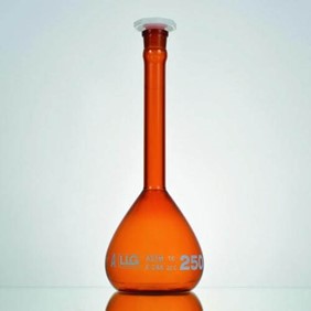 Volumetric Flasks 5ml Boro 3.3 Amber Class A LLG Labware 4686246