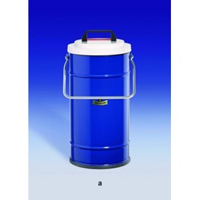 KGW Schieder Dewar flask type 30/4 C 4 ltr, blue coated metal 1248