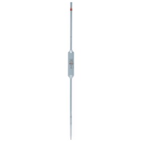 Poulten & Graf Bulb pipette 100 ml, 2 marks Cl. AS, KB, clear 1.232-51-04