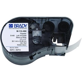 Labels M-113-490 143313 Brady