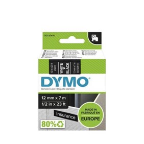NWL Germany Office Products DYMO® D1-Tape, 12mm x 7m, white on black S0720610
