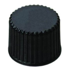 La-Pha-Pack Screw caps 8 mm, black PP, closed, thread 8-425, 08 15 1653