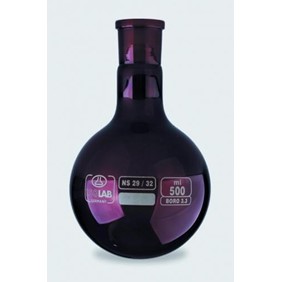 Isolab Round Bottom Flask 250ml Amber 030.12.252