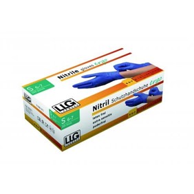 Nitrile Gloves Size L 200pk Blue LLG Labware Ergo 9006373