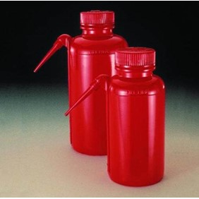 Thermo Safety Washing Bottles PE-LD Red DS2408-0250