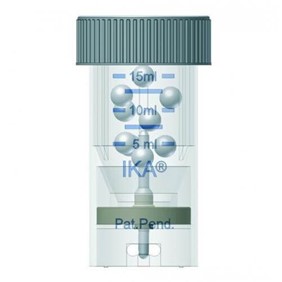 Tube for grinding BMT-20-G 20 ml, with glass balls, with closed cover,