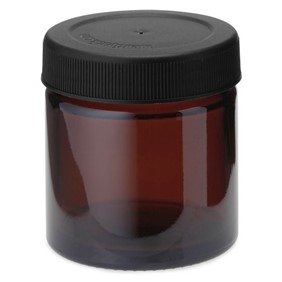 Jar 60ml Amber Glass 51/R3 Black Lid IdentiPack DV3300-L