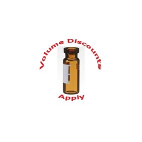 Chromacol 2ml Crimp Top Vial - Amber Wide Mouth 2-CV(A)